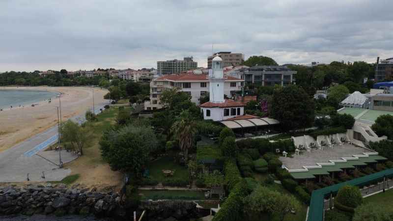 Tarihi olaylara şahitlik eden Yeşilköy havadan görüntülendi