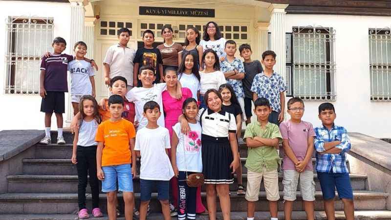 Roman çocuklar Kuvayi Milliye Müzesi'nde