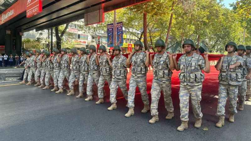 Başkentte 30 Ağustos Zafer Bayramı yürüyüşü