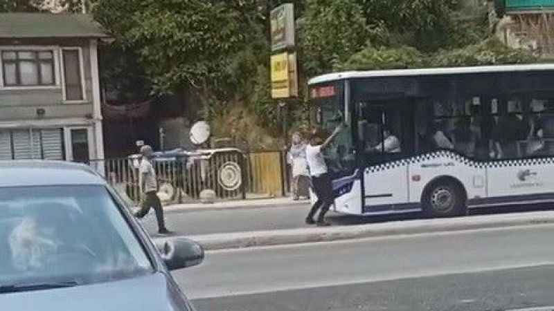 Bu sefer yaya, otobüse çarptı