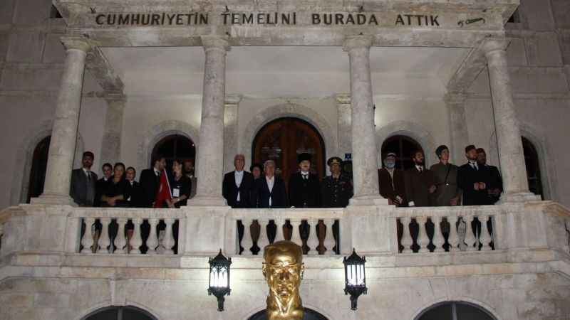 Atatürk’ün Sivas’a gelişi canlandırıldı