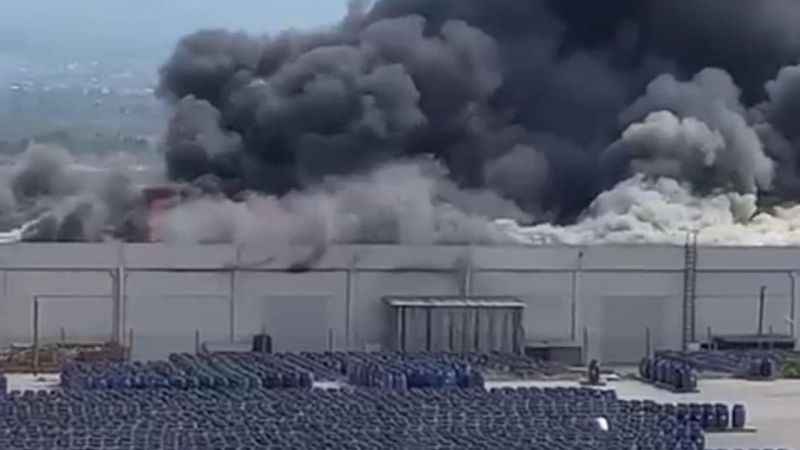 İzmir’de palet fabrikasında büyük yangın