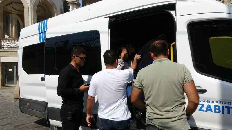 Taksim’de dilenci operasyonu