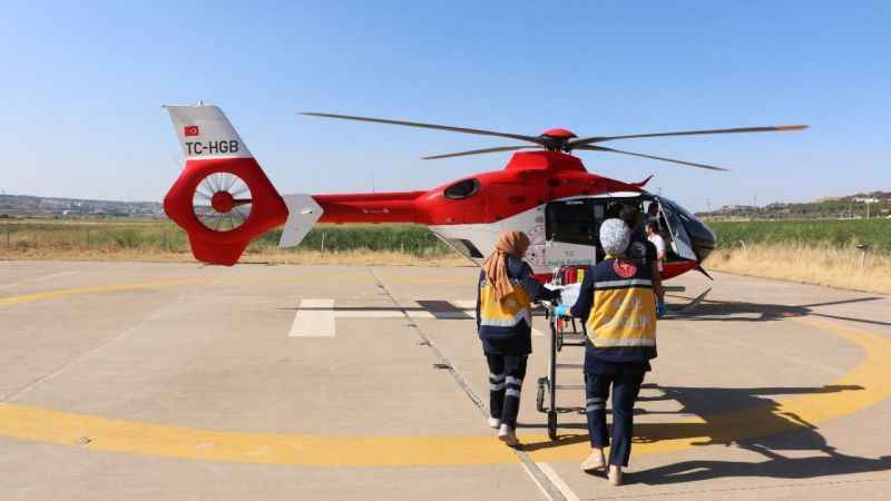 Ambulans helikopter 2,5 yaşındaki Eda için havalandı