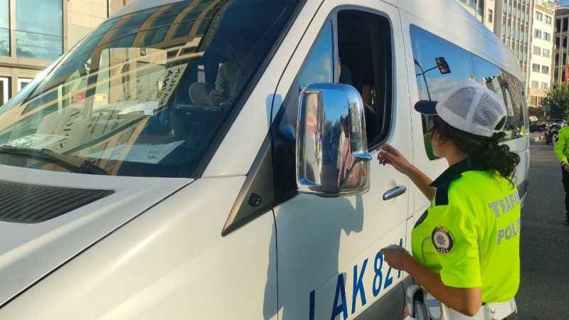 İstanbul'da okul servislerine yönelik denetim