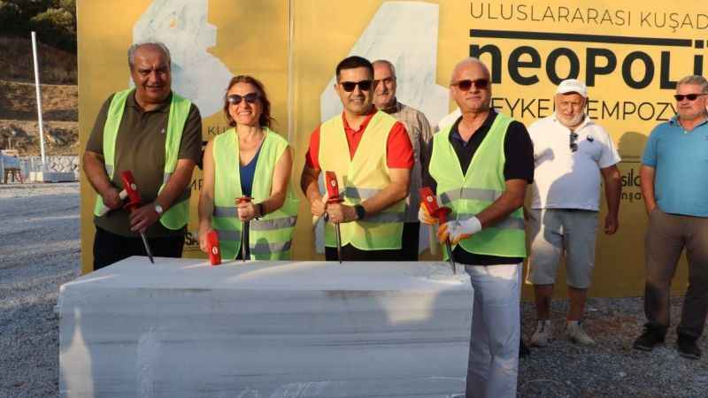 4. Uluslararası Kuşadası Neopolis Heykel Sempozyumu başladı