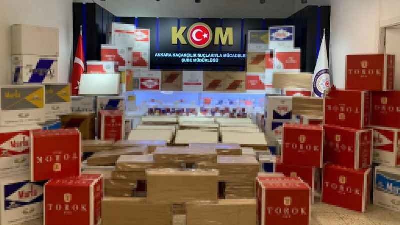 Ankara’da 1 milyon 429 bin 200 liralık kaçak ürün ele geçirildi