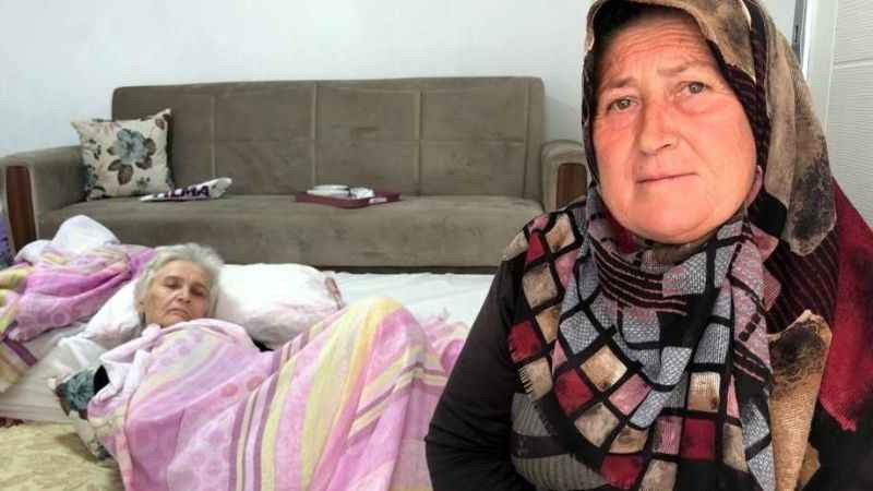 Bursa'da sağır ve dilsiz yatalak hasta Sayide teyze yardım bekliyor