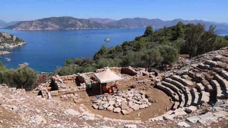 Amos antik kentinde kazı çalışmaları devam ediyor