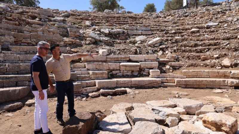 Amos antik kentinde kazı çalışmaları devam ediyor