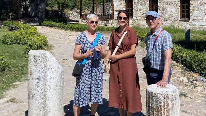 Dünyanın en önemli tarihçisi Stratonikeia’yı ziyaret etti