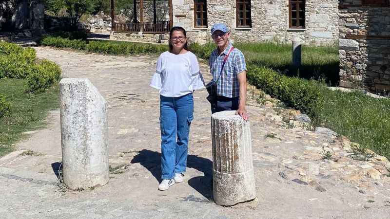 Dünyanın en önemli tarihçisi Stratonikeia’yı ziyaret etti