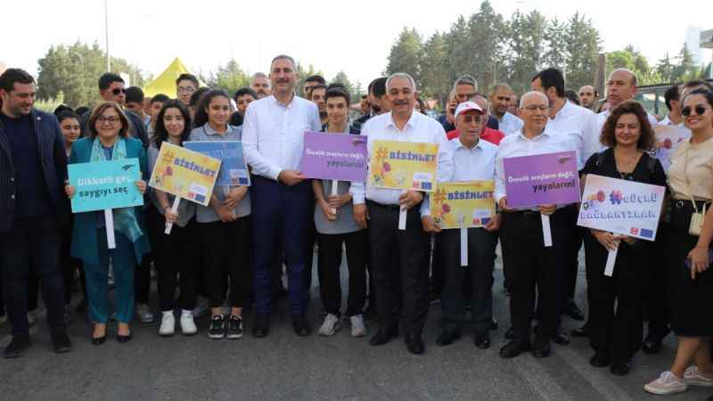 Avrupa Hareketlilik Haftasının son gününde farkındalık yürüyüşü