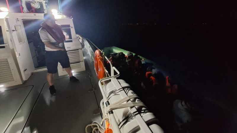 Aydın’da 44 düzensiz göçmen kurtarıldı