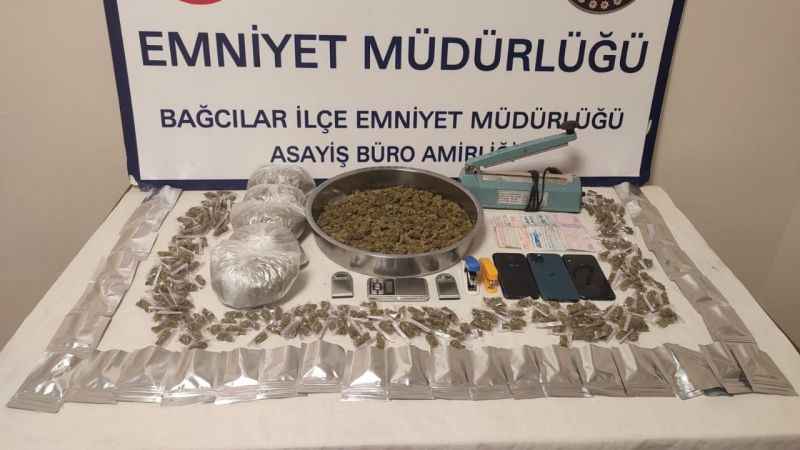 Bağcılar’da uyuşturucu operasyonu: 3 gözaltı