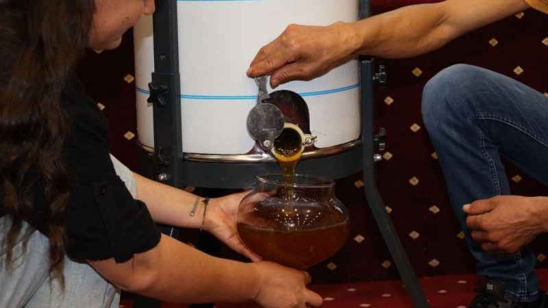 Sezonun ilk çam balı 61 bin TL’ye satıldı