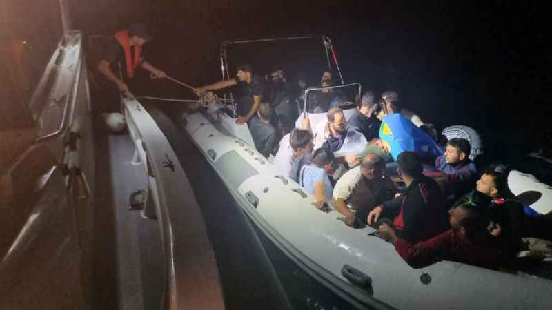 Fethiye açıklarında 23 düzensiz göçmen yakalandı