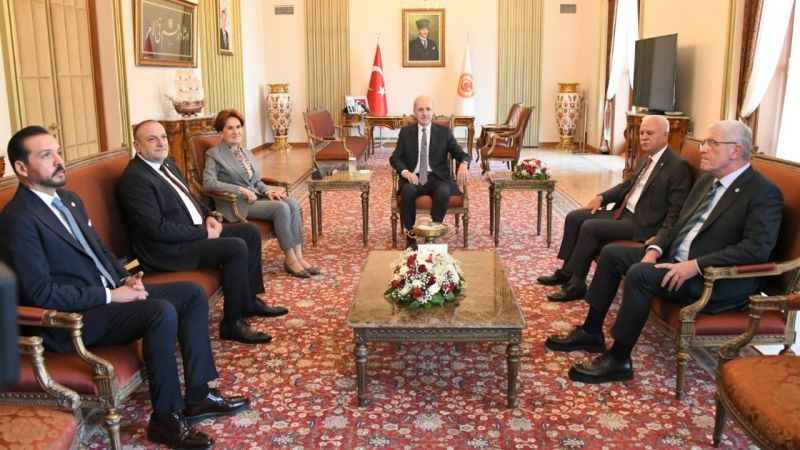 TBMM Başkanı Kurtulmuş, İYİ Parti Genel Başkanı Akşener ile görüştü