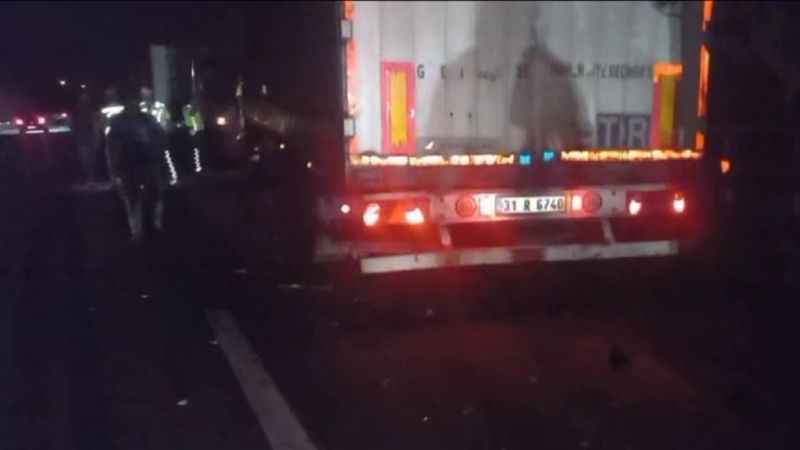 Hatay'daki kazada iki kişi hayatını kaybetti