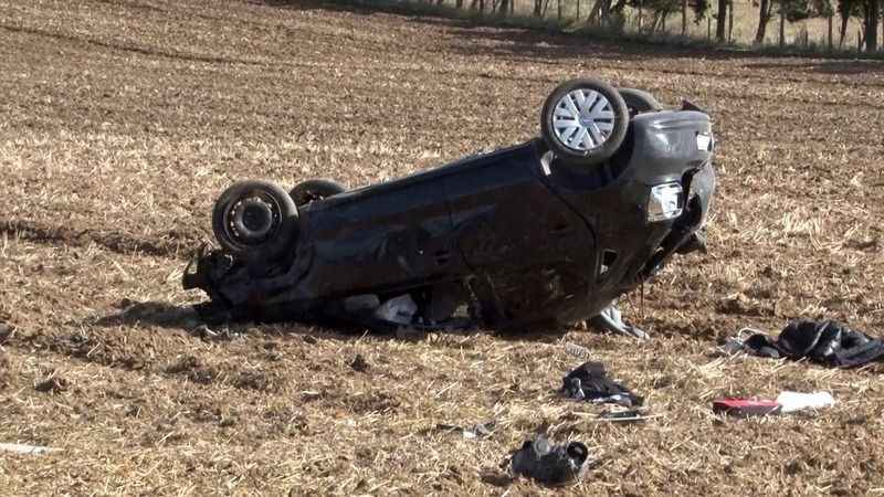 Büyükçekmece'de otomobil tarlaya uçmuştu, ölü sayısı 2'ye yükseldi