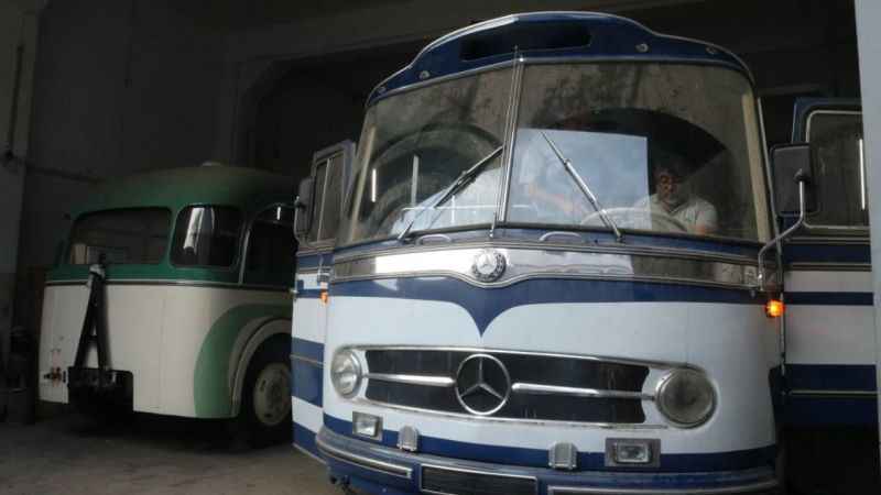 Sanayi sitesindeki müzede klasik otobüsler restore ediliyor