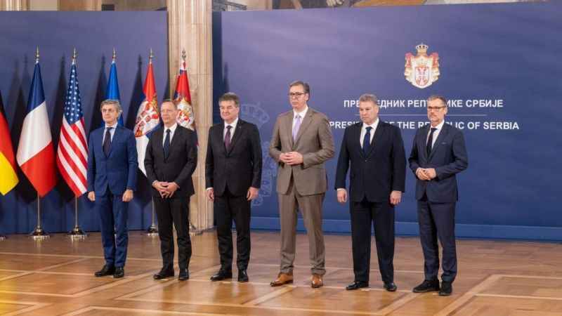 ABD ve Avrupalı temsilciler, Kosova ve Sırbistan liderleriyle görüştü