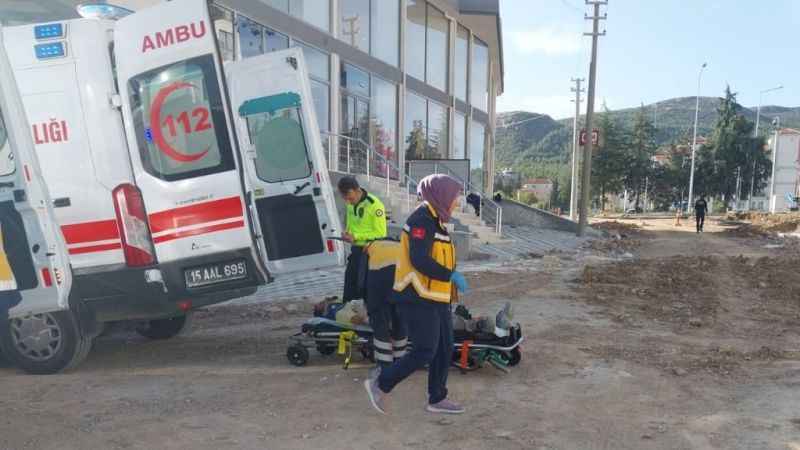 Burdur’da dere ıslah projesinde inşaat alanına düşen 2 işçi yaralandı