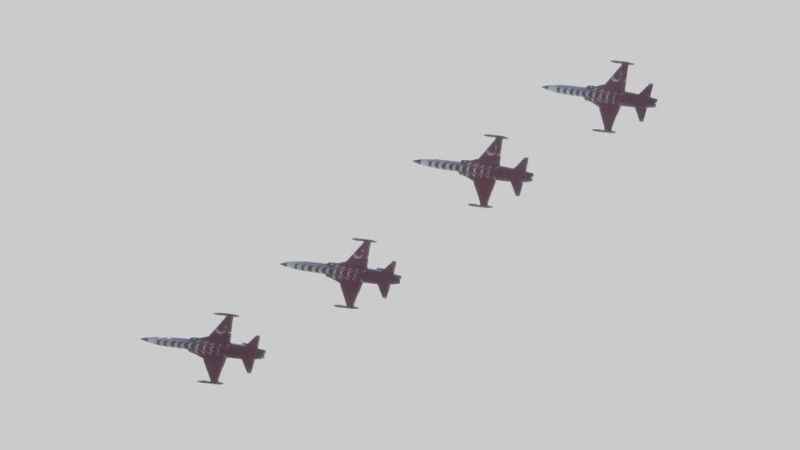 Türk Yıldızları, Pamukkale semalarında görsel şölen sundu