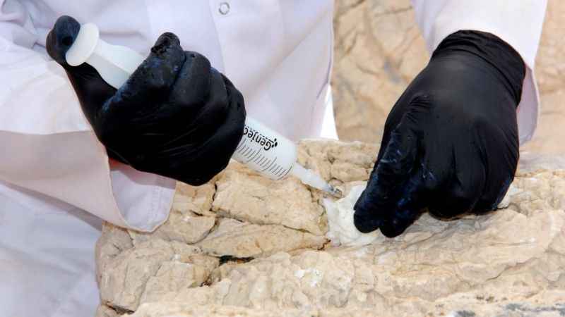 Nemrut’taki heykellerde denenen ‘nano kireç’ tuttu