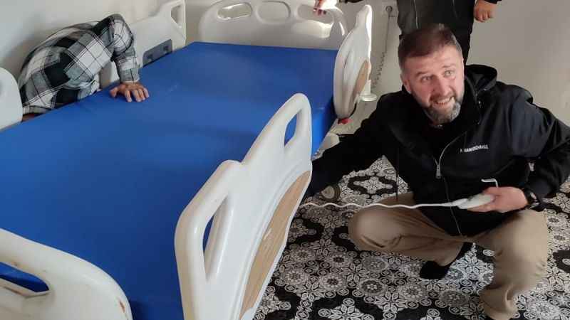 Bingöl İl Sağlık Müdürlüğü'nden yatalak hastalara destek