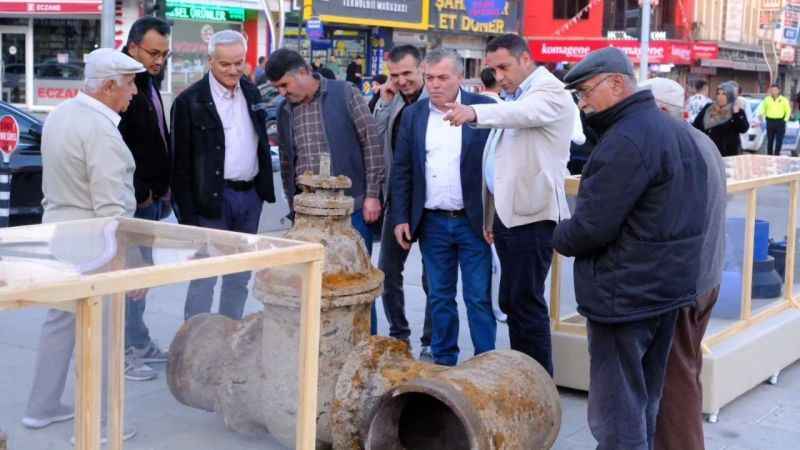 Sorgun'da asbestli borular sergileniyor