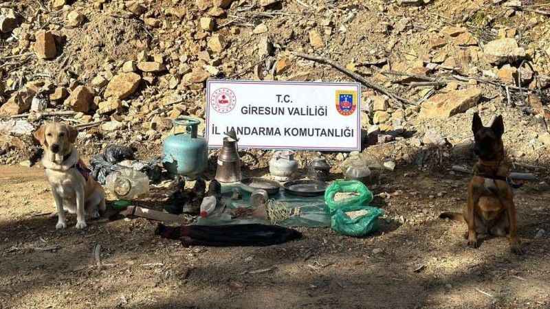 Giresun’da teröristlerin 2014-2016 yıllarında kullandığı sığınak bulundu