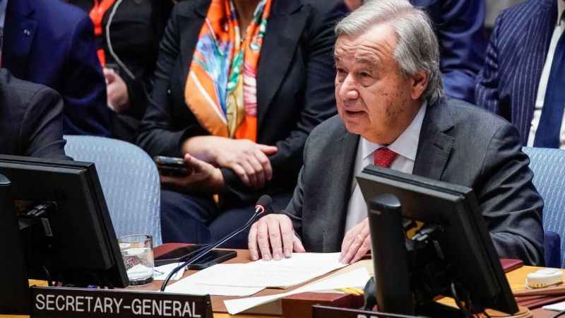 Guterres: “Hamas’ın İsrail’e yönelik saldırıları durup dururken başlamadı”