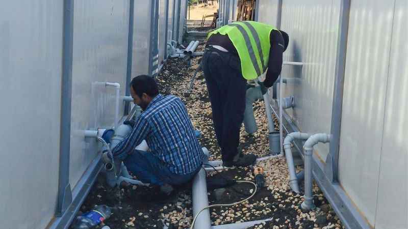 Konteyner kentte alt yapı bakım onarımı yapıldı