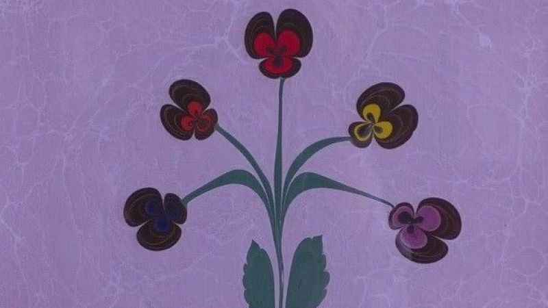 Ebru sanatı, oltu taşı tozuyla yeniden şekillendi