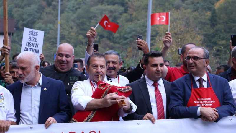 Rize'nin Fırtına Vadisi'nde pastacılık şöleni