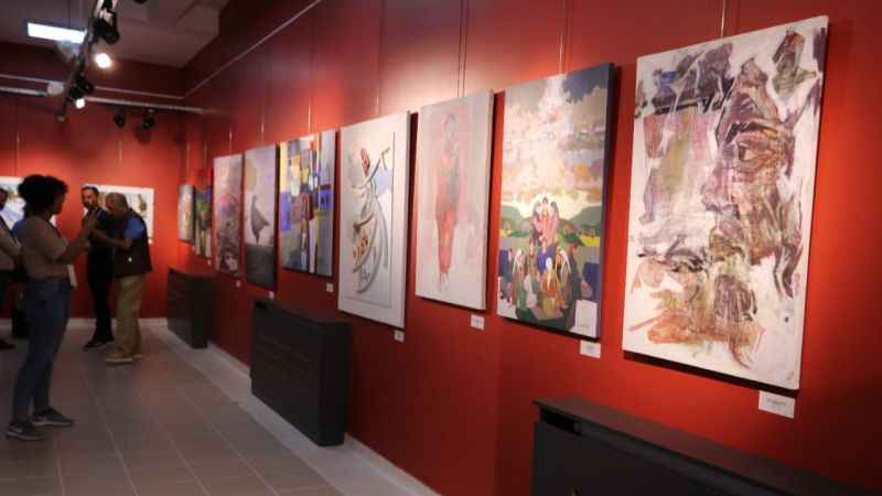 Rus sanatçı, Zonguldak'ta Barış Akarsu'yu tuvale taşıdı