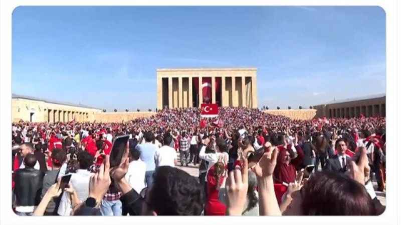 Anıtkabir 1 milyon 182 bin 425 ziyaretçi ağırladı