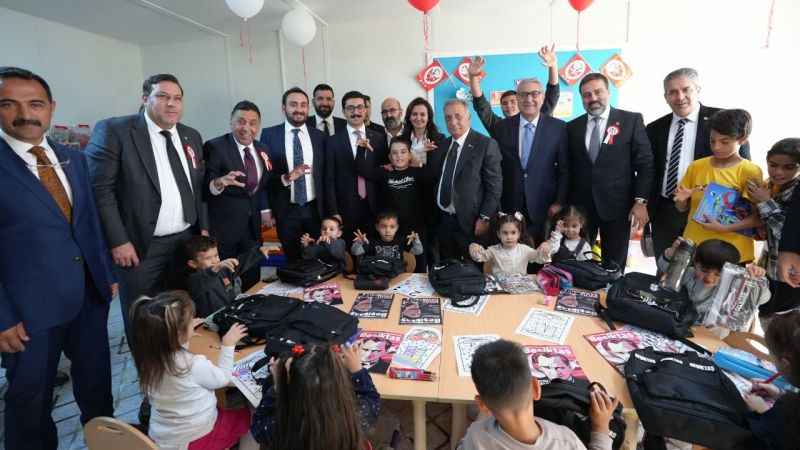 Ahmet Nur Çebi, Pazarcık Beşiktaş İlkokulu açılışına katıldı