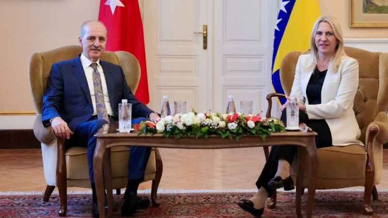 Numan Kurtulmuş, Bosna-Hersek Devlet Başkanlığı Konseyi Üyesi Cvijanovic ile görüştü