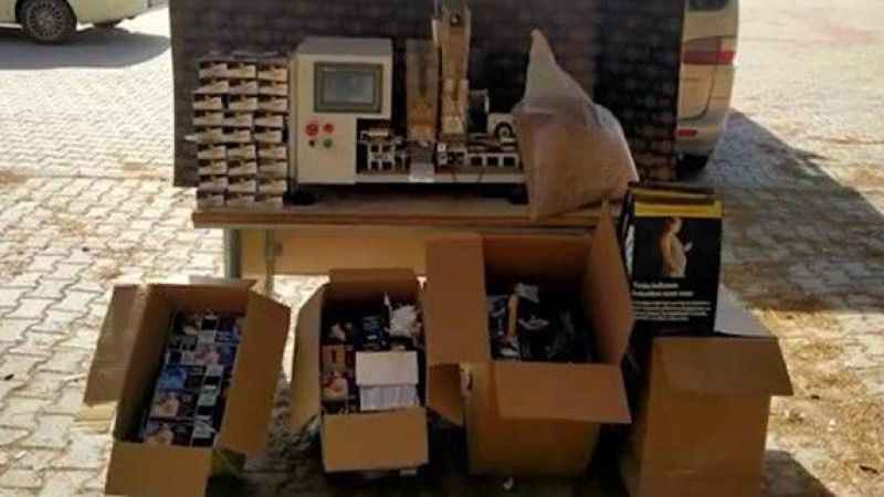 Kaçakçılık operasyonunda 20 bin adet dolu makaron ele geçirildi