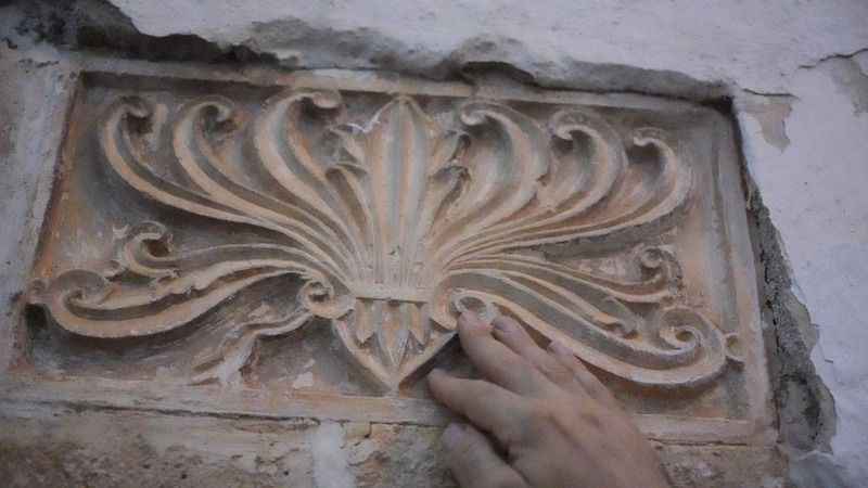 Sıvası dökülen duvardan Selçuklu dönemine ait figürler çıktı!