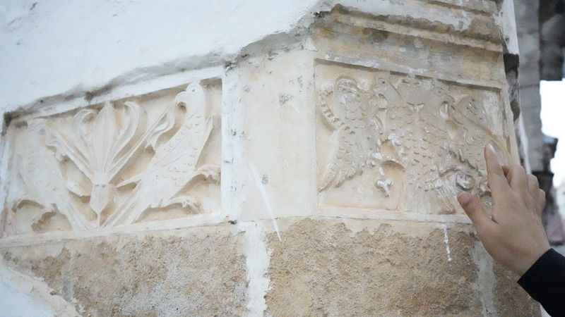 Sıvası dökülen duvardan Selçuklu dönemine ait figürler çıktı!