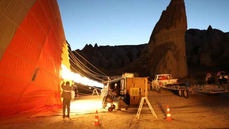 550 bin turist Kapadokya’yı havadan izledi