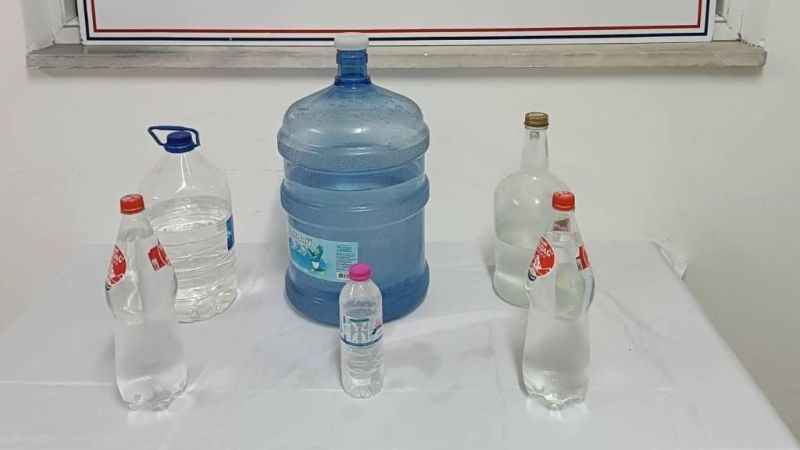 Merzifon’da bir evde 22 litre sahte içki ele geçirildi