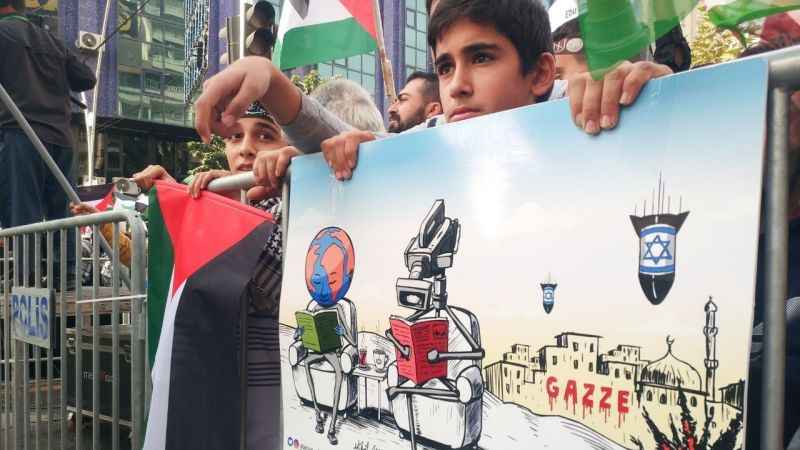 Batman'da Filistin'e destek eylemi