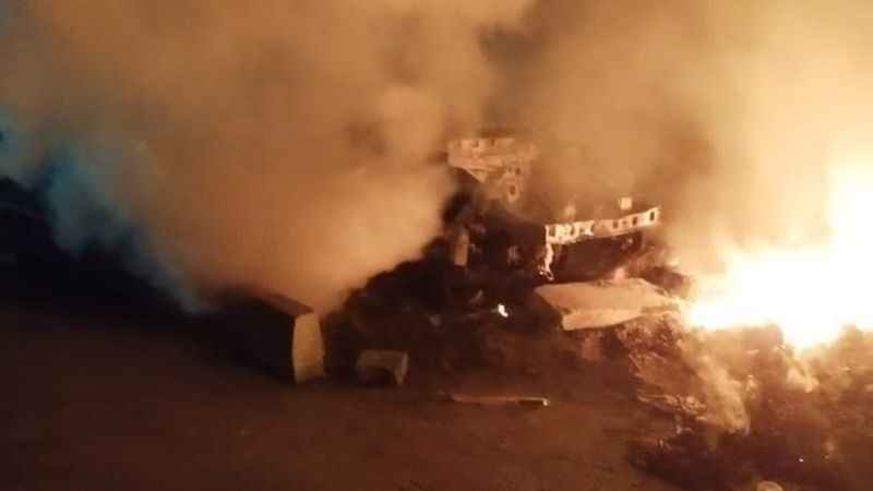 Hatay’da Yeni Sanayi Sitesinde yangın çıktı