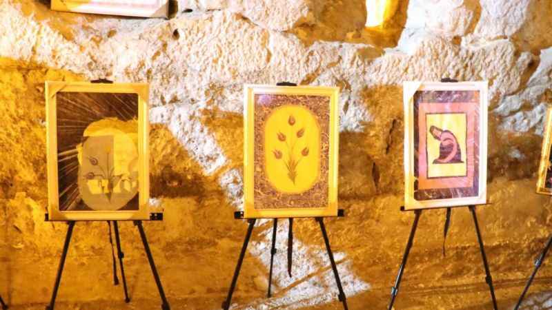 Kızılkoyun Nekropol’ünde ebru sergisi