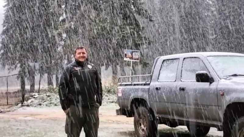 Bartın ve Zonguldak'ta mevsimin ilk kar yağışı başladı