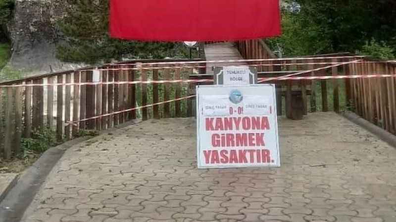 Horma Kanyonu bakım nedeniyle ziyarete kapalı